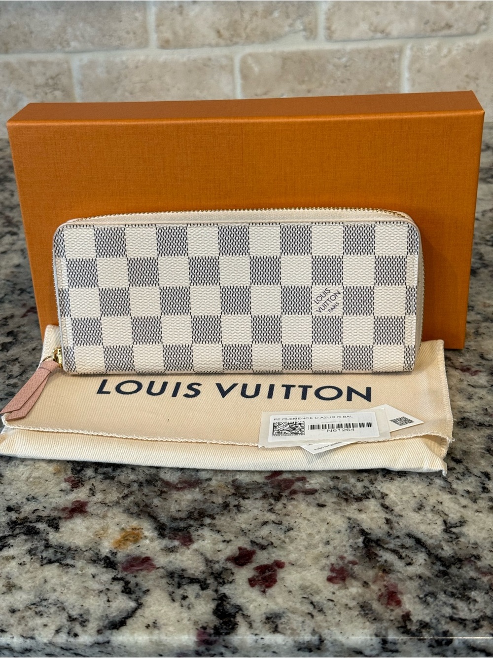 Louis Vuitton Damier Azur Clemence Wallet